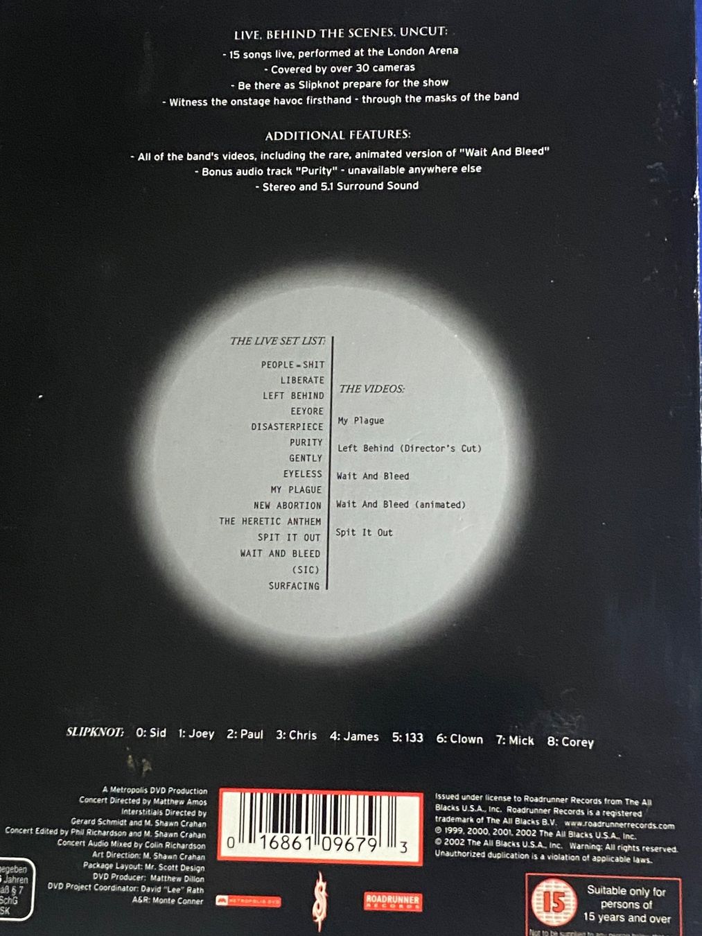 Alle DVDs: Slipknot – Gebraucht aus Muri b. Bern von AdidasCollector 4