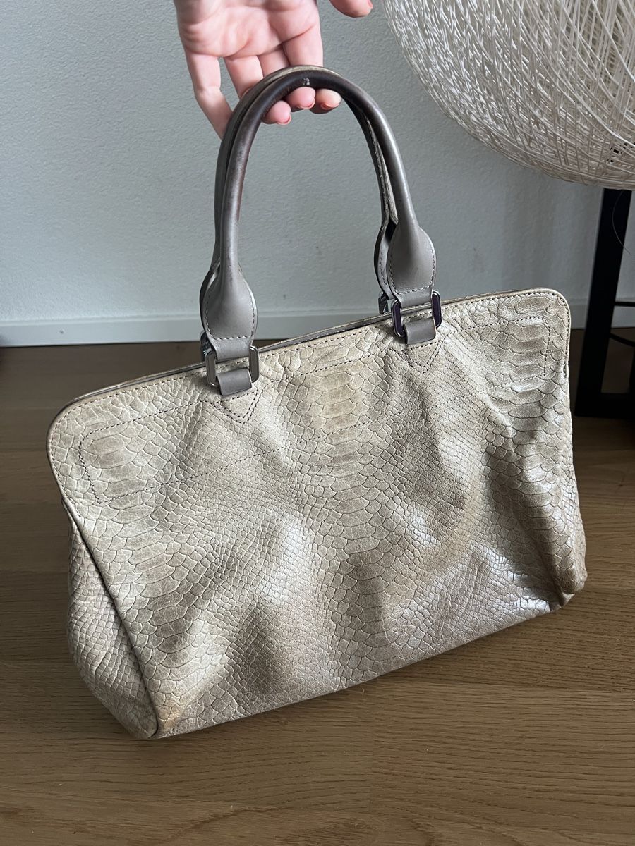 Longchamp Taschen für Damen: Sac Longchamp Gatsby - cuir serpent & intérieur léopard – Gebraucht aus Lausanne von Stephaniesdressing 7