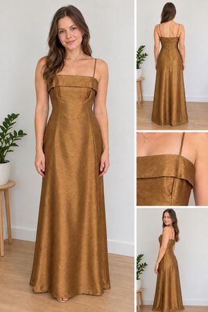 Abendkleid goldig, Grösse 36