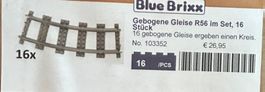 Blue Brixx Gleis 16Stk Gebogen R56 Neu in OVP