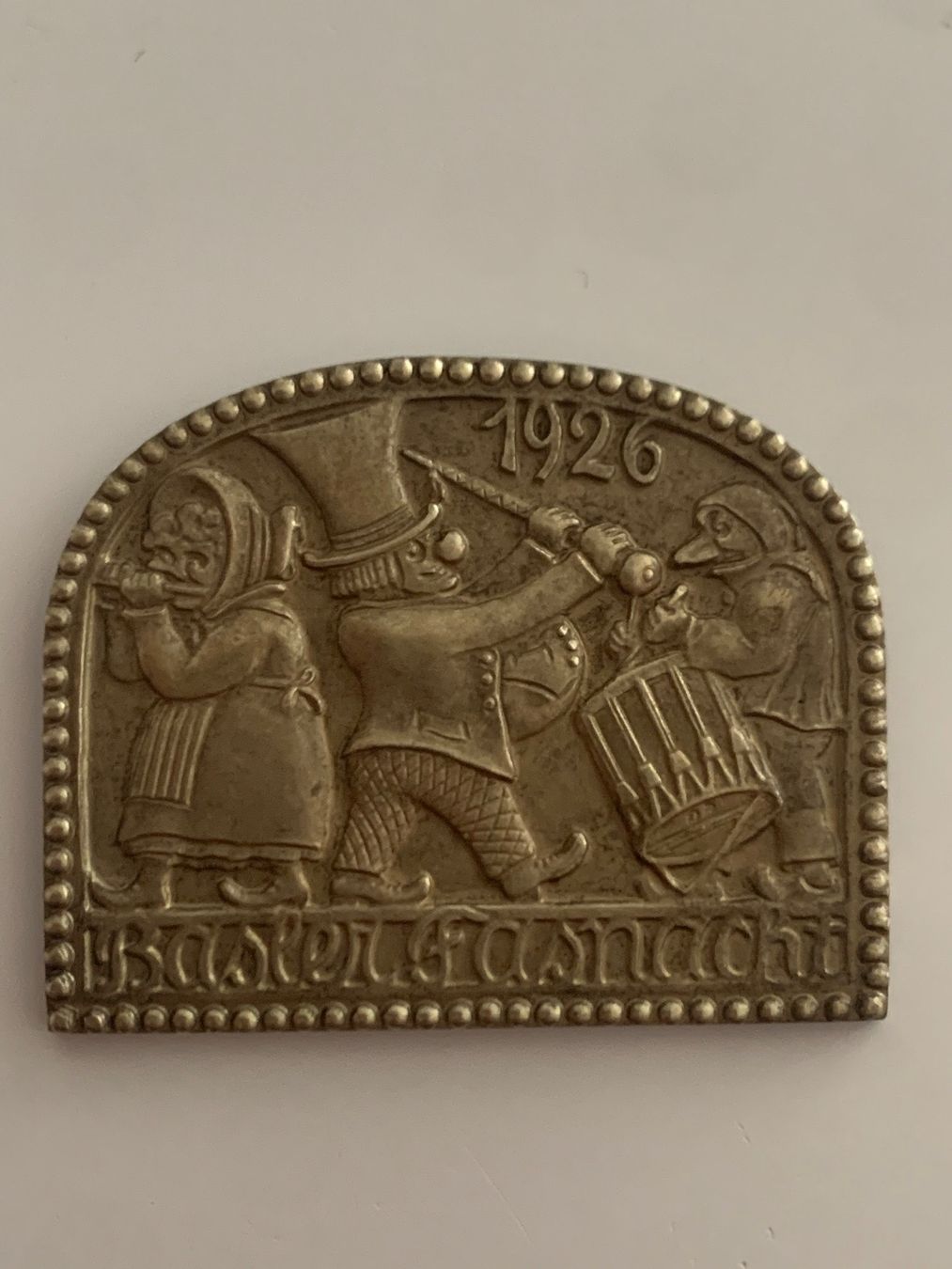 Basler Placchette & Badge: Fasnacht Basel GOLD 1926 ** – Usato da Basel venduto da fasnachtsoutlet1965