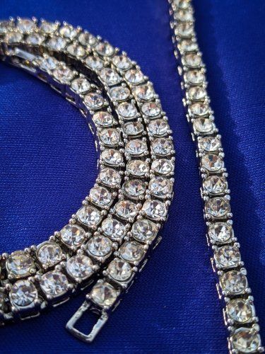 Catenine: Iced out Kette Silber 55 cm x 5mm – Nuovo e nell'imballaggio originale da Suhr venduto da sjay.Cv 4