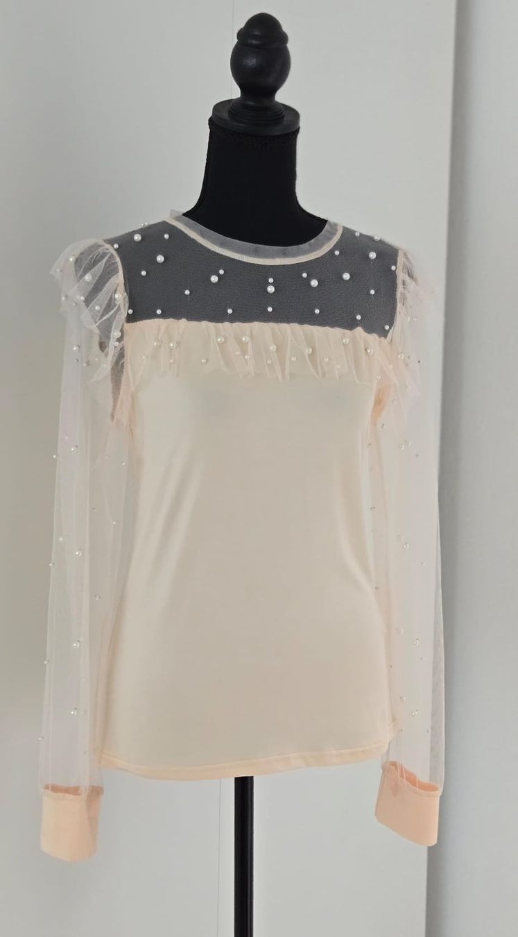 Camicette: Elegante Damenbluse mit Perlen - Neu ! Gr. M – Nuovo (secondo la descrizione) da Rheinsulz venduto da Gilea 2
