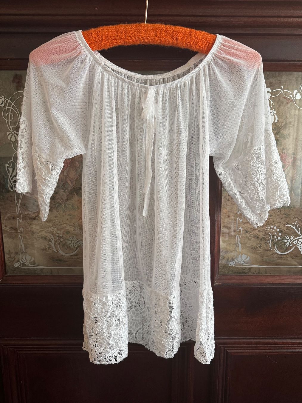 Blusen: Bluse mit Spitzendetails – Gebraucht aus Obfelden von cesarina10 1