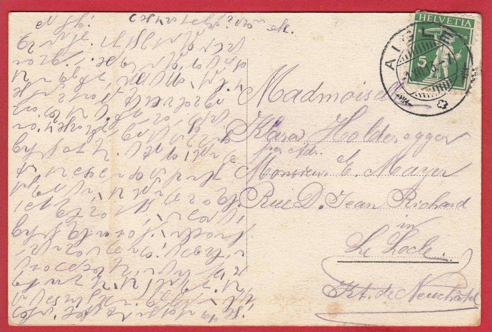 Cartes postales: AIGLE 1913 – D'occasion à Grüningen par Kartenlaube 1