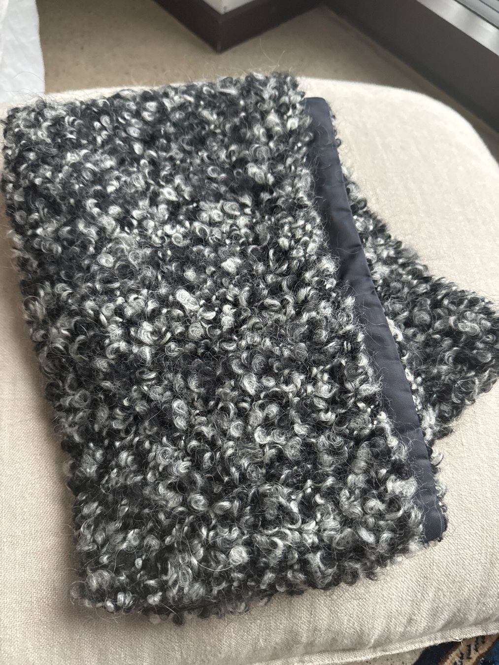 Foulard & Sciarpe: CUE Schal Wolle grau/schwarz NEU! – Nuovo (secondo la descrizione) da Brütten venduto da Rod816 3
