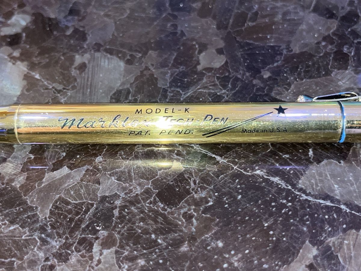 Penna & Evidenziatori: Marktex Tech-Pen Modell K red ink – Usato da Bischofszell venduto da Klabauta 3