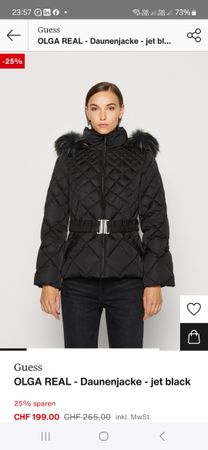 Doudoune GUESS noire - neuve - L