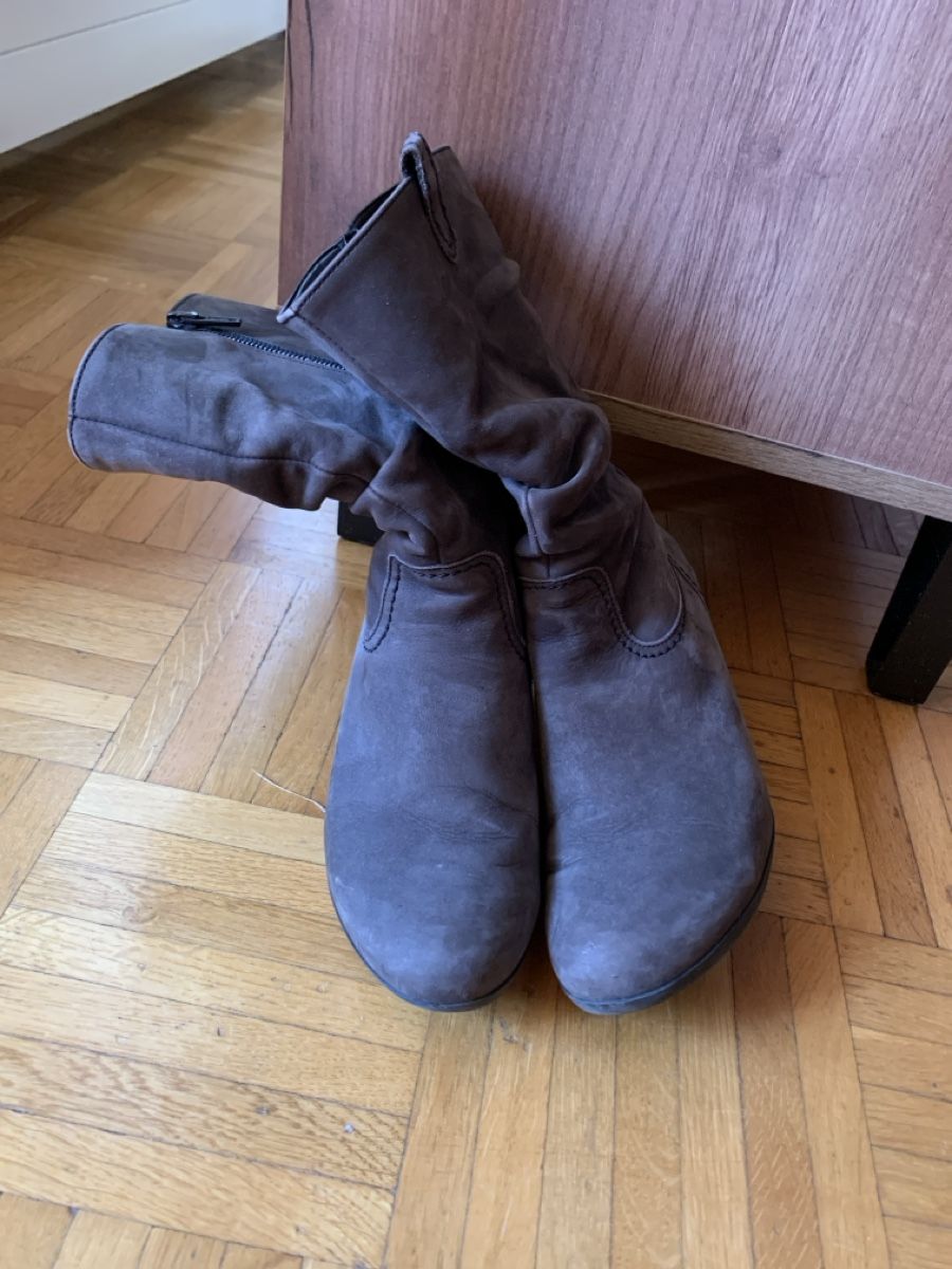 Gabor Damenschuhe: Bottes en cuir daim gris, taille 37 – Gebraucht aus lausanne von Tigre4 2