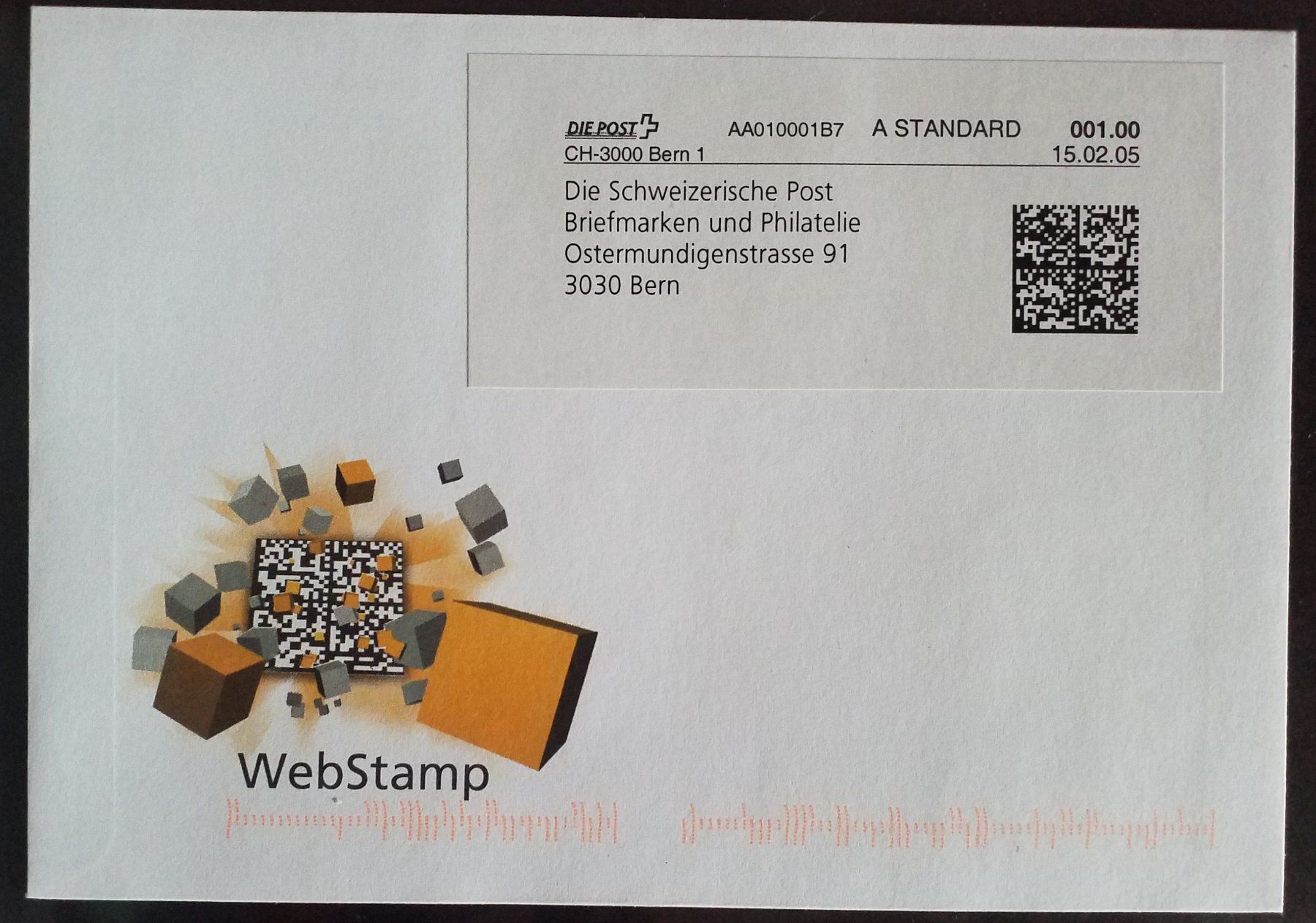 Tutti i francobolli: AB29) 2005, WebStamp FDC ohne Adresse – Nuovo (secondo la descrizione) da Baden venduto da Eggi