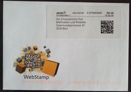 AB29) 2005, WebStamp FDC ohne Adresse