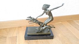 Magnifique statue en bronze vintage signé