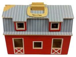 MELISSA & DOUG Tragbare Holzscheune