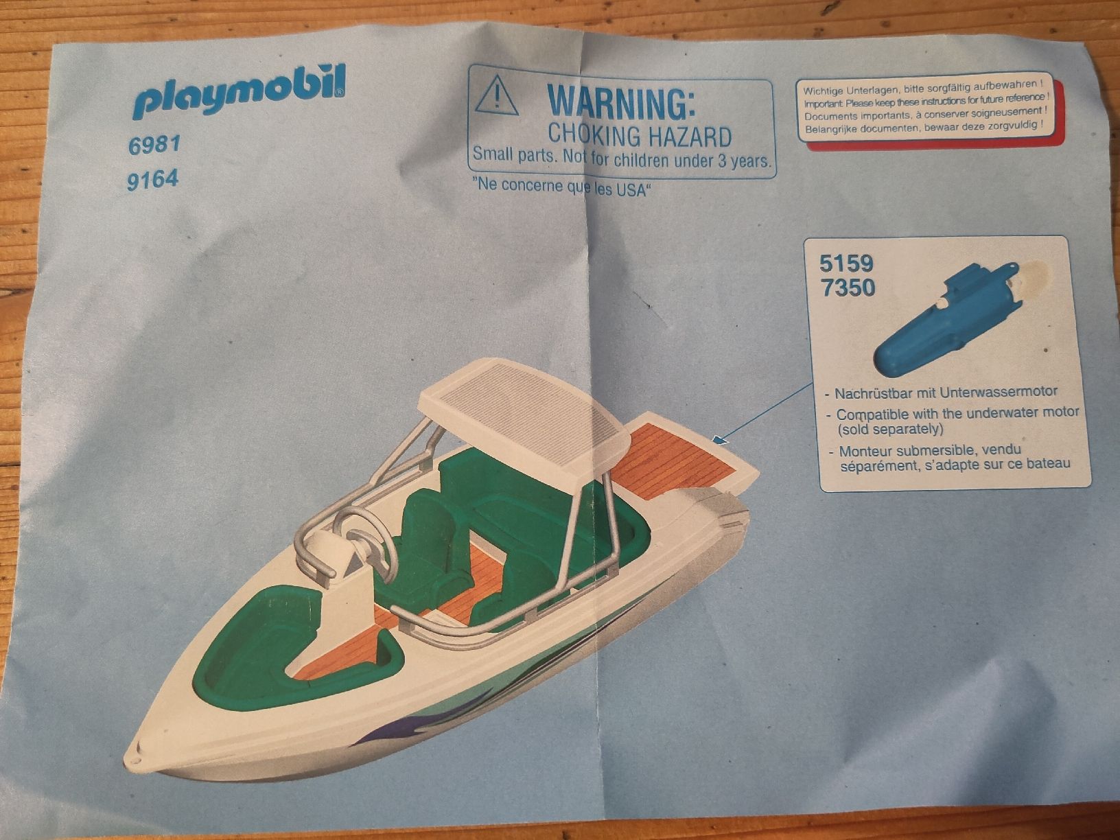 Playmobil Spielzeuge: Playmobil Motorboot 698, 9164 – Gebraucht aus Bachenbülach von Andi_78