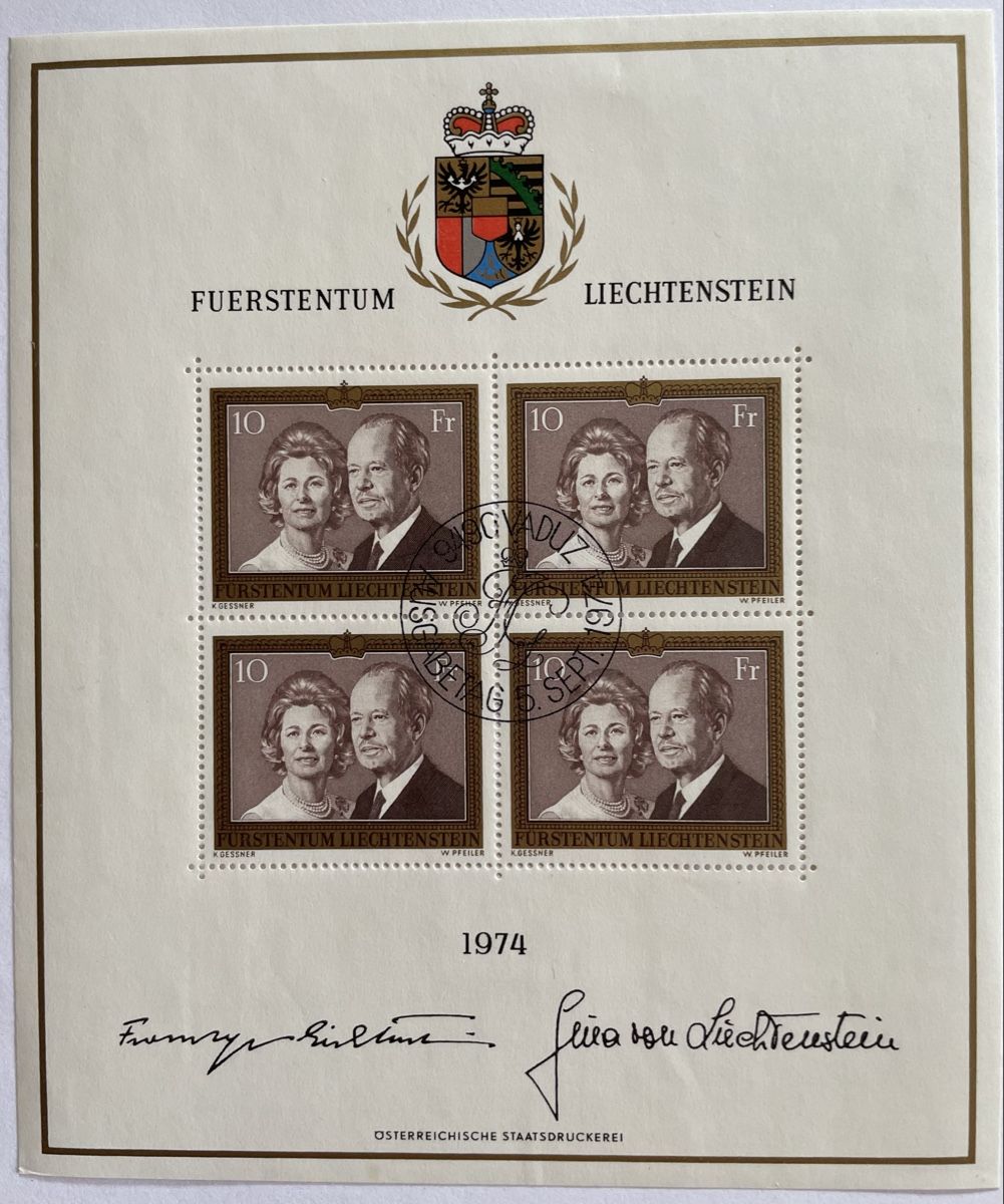 Alle Briefmarken: Liechtenstein Kleinbogen 1974 Ø – Neu (gemäss Beschreibung) aus Davos Platz von StephGla