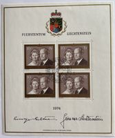 Liechtenstein Kleinbogen 1974 Ø