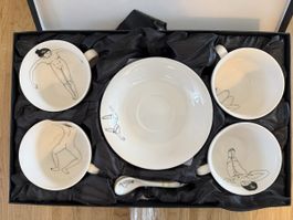Pols Potten service theière "Undressed teaset 4" blanc neuf
