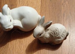 Niedliche Osterhasen Deko, 2 Stück, für ein fröhliches Fest