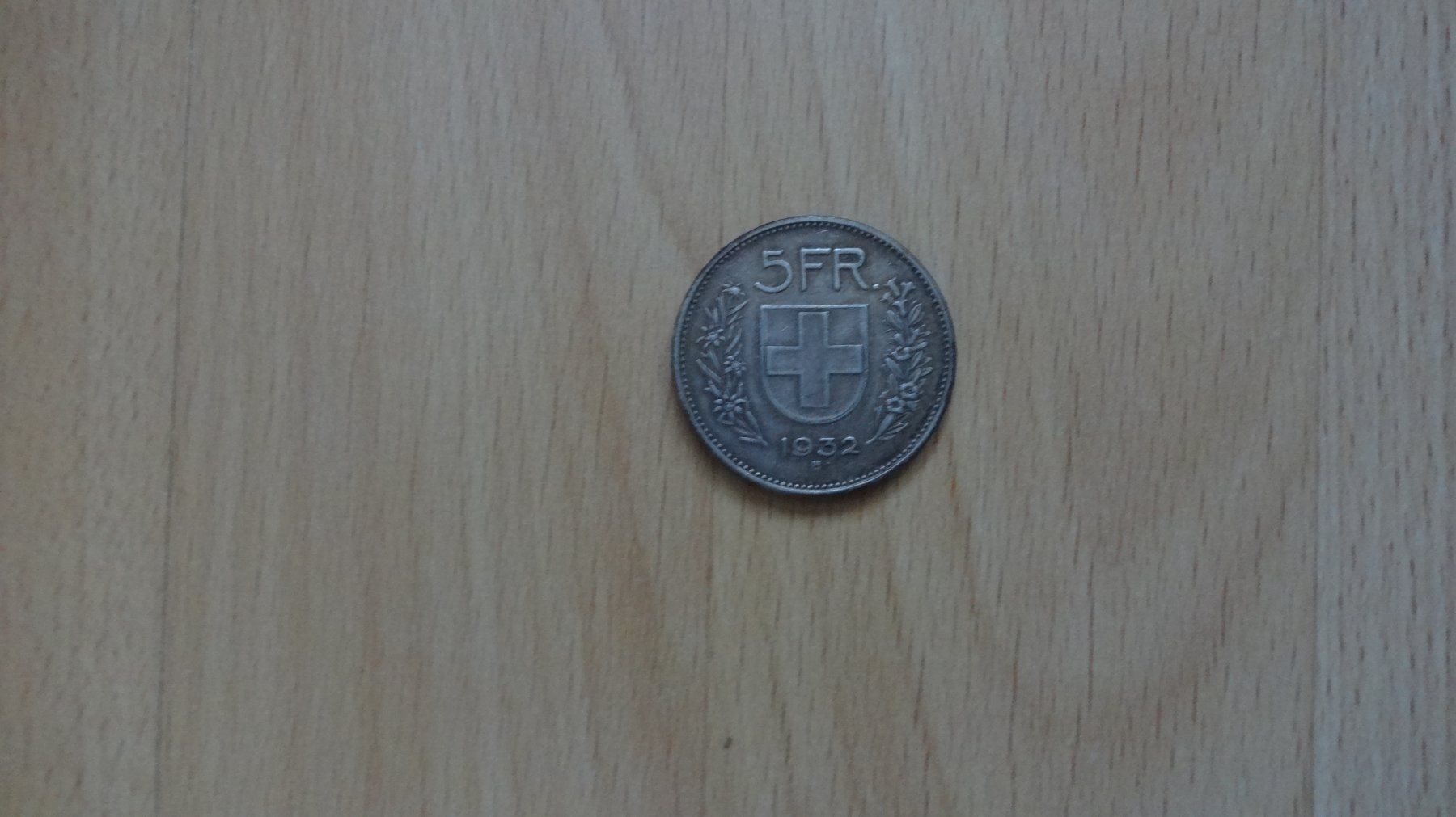 Alle Münzen: 5 Franken Silber 1932 B – Gebraucht aus Fisibach von goldfasan52