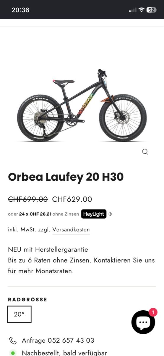 Orbea Biciclette: Kinderbike Orbea Laufey – Usato da Freienwil venduto da oss078 4