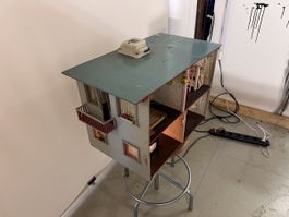 Retro Puppenhaus mit Beleuchtung, Transformator, Top!