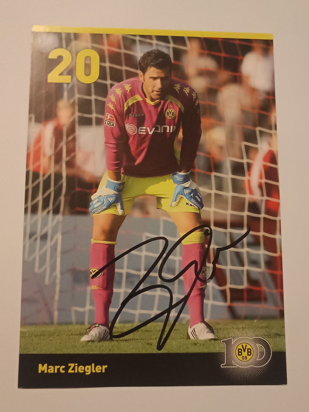 Autogramme: Marc Ziegler - BorussiaDortmund - BVB Handsigniert – Gebraucht aus Menziken von Artographs