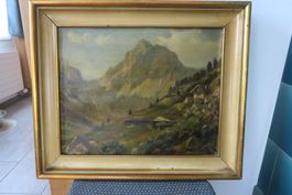 Gebirgslandschaft monogrammiert