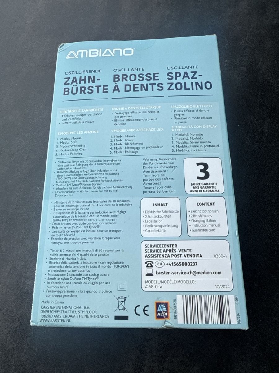 Cura dei denti: Elektrische Zahnbürste – Nuovo e nell'imballaggio originale da Horriwil venduto da Carrera68 3