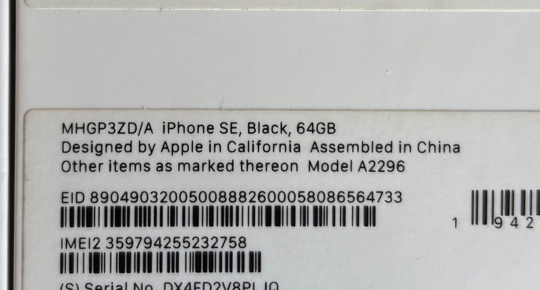 Apple Telefoni cellulari / Smartphones: Iphon SE Schwarz 64 GB, 2020 – Usato da Thalwil venduto da Msol 3