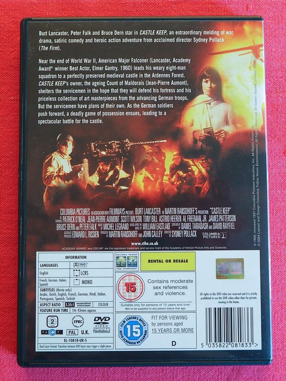 Das Schloss in den Ardennen / Burt Lancaster / deutsch (Gebraucht) in ...