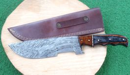 30cm Damaszener Tracker-Messer, Jagtmesser, Camping-Messer