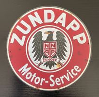 Blechschild rechteckig ZUNDAPP rund 20 cm Deko fun Sammler