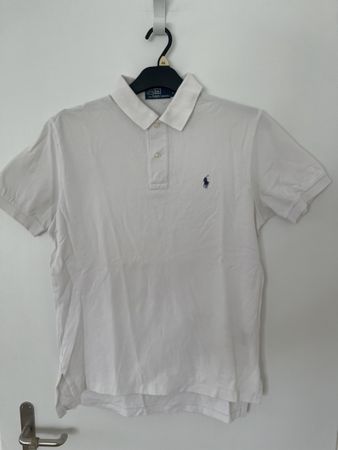 Polo Ralph Lauren Poloshirt Weiss, Grösse M, y2k , Oryginal