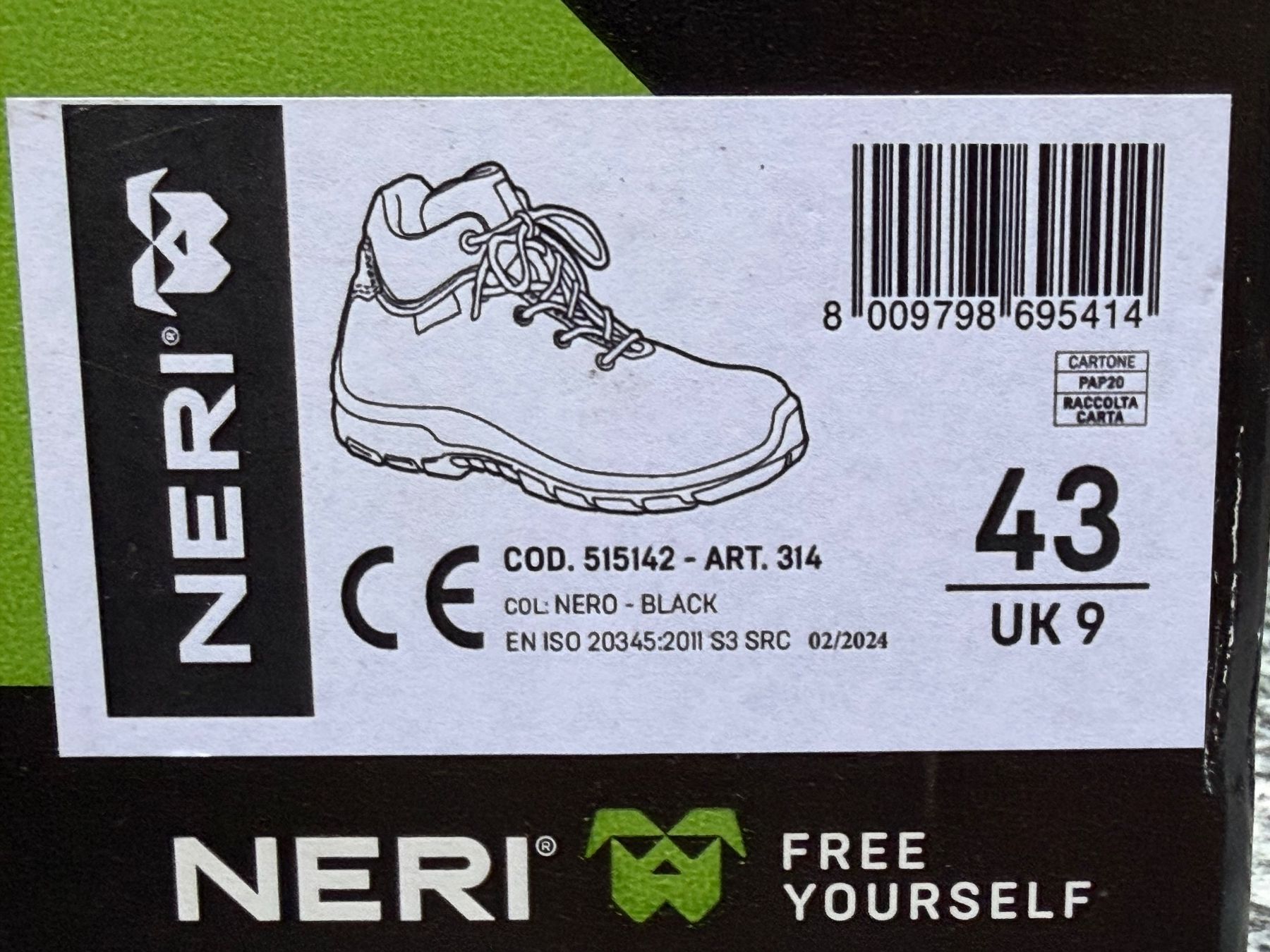 Scarpe da uomo: Sicherheitsschuh Neri 314 high S3 SRC, Gr. 43 – Nuovo e nell'imballaggio originale da Wattwil venduto da edel88 6