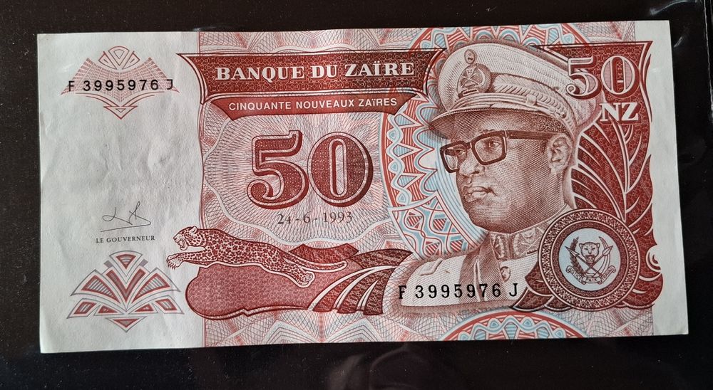 Billet 50 Nouveaux Zaïres 24-6-1993 Zaire 1