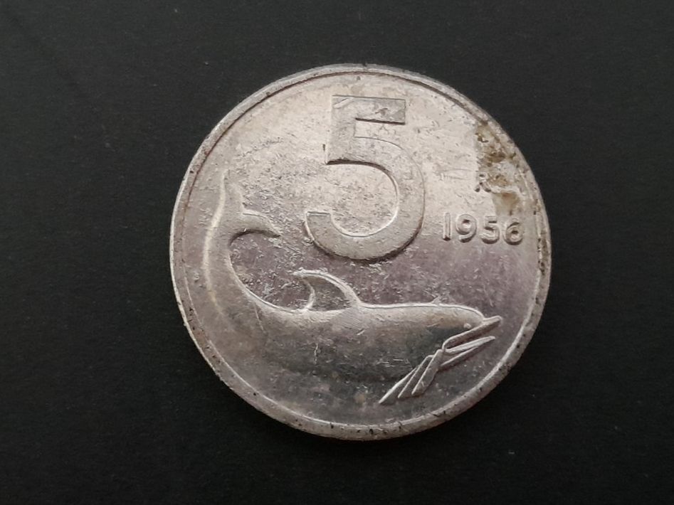 Alle Münzen: 5 Lire 1956, Italien – Gebraucht aus Aarau von Reto_BA_01