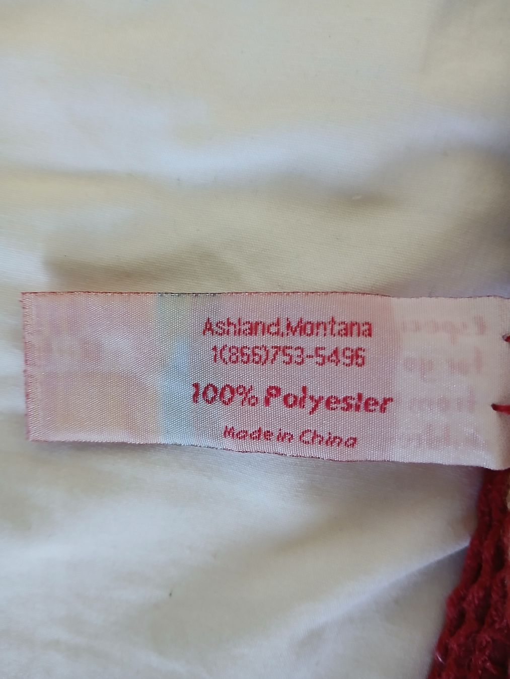 Coperte: St. Labre Indian School Decke rot mit Muster Polyester – Usato da Dübendorf venduto da LoRi-2026 4