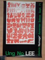 Ung-No LEE grosses Ausstellungsplakat 9.1971 Rarität    SALE