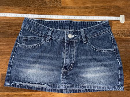 Mini Jeansrock, Gr. XXS, Denim-Look, ideal für den Sommer!