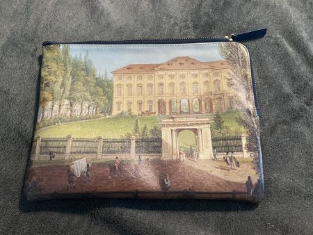 SALE Edle Clutch Tasche mit Kunstmotiv, NEU