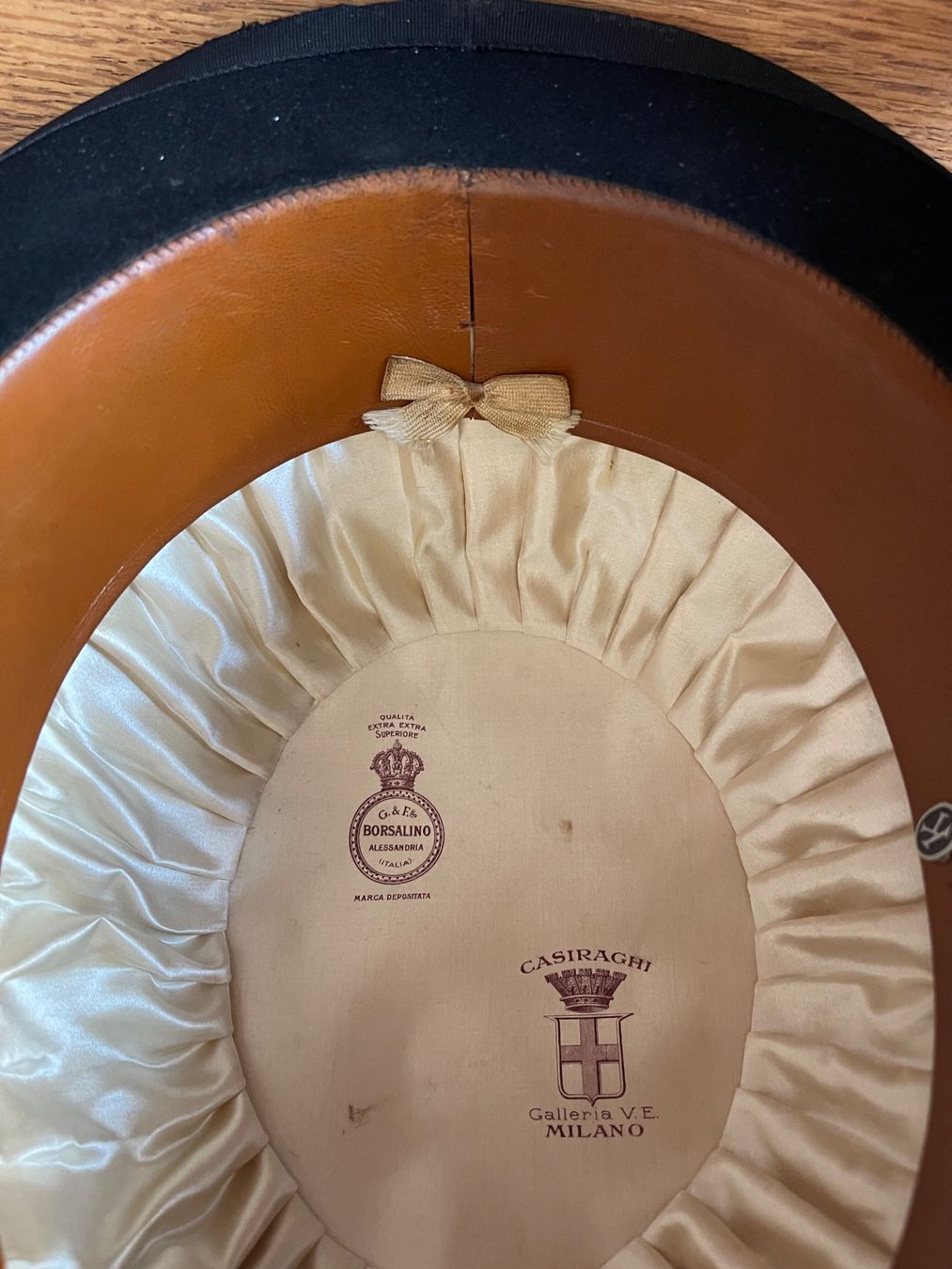 Borsalino Copricapi, berretti & cappellini: Antike Melone Original von Borsalino – Usato da Zuerich venduto da Dorsi 7