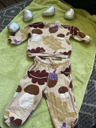 🍂🍁💛Baby Set H&M mit Pilz-Motiv Grösse 80 💛🍁🍂