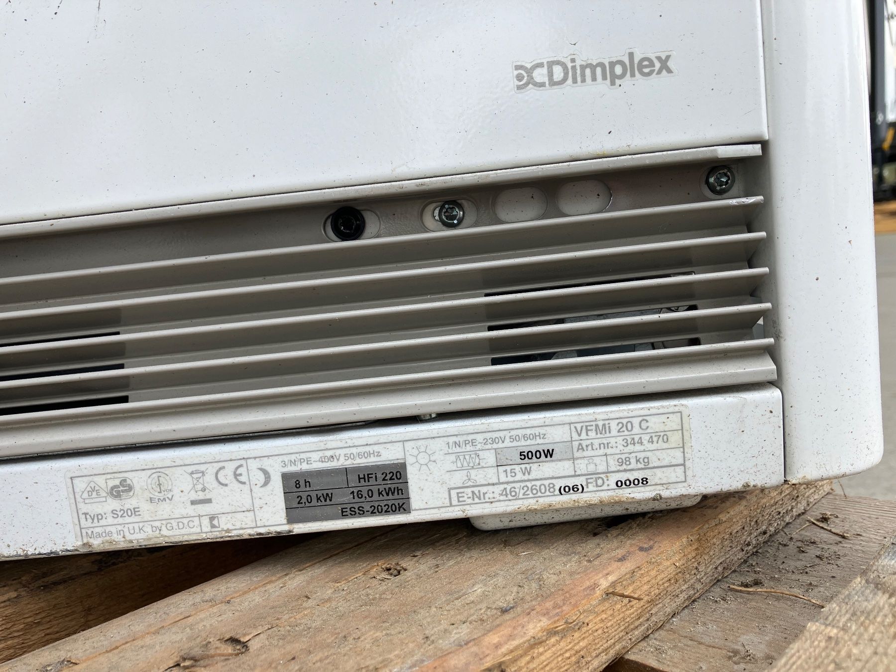 Radiatori: Heizstrahler, Heizgerät Dimplex 2kW – Usato da Grosswangen venduto da werkstatt6022 4