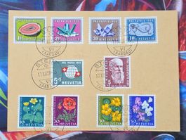 CL33 Document + Timbre Suisse 1959