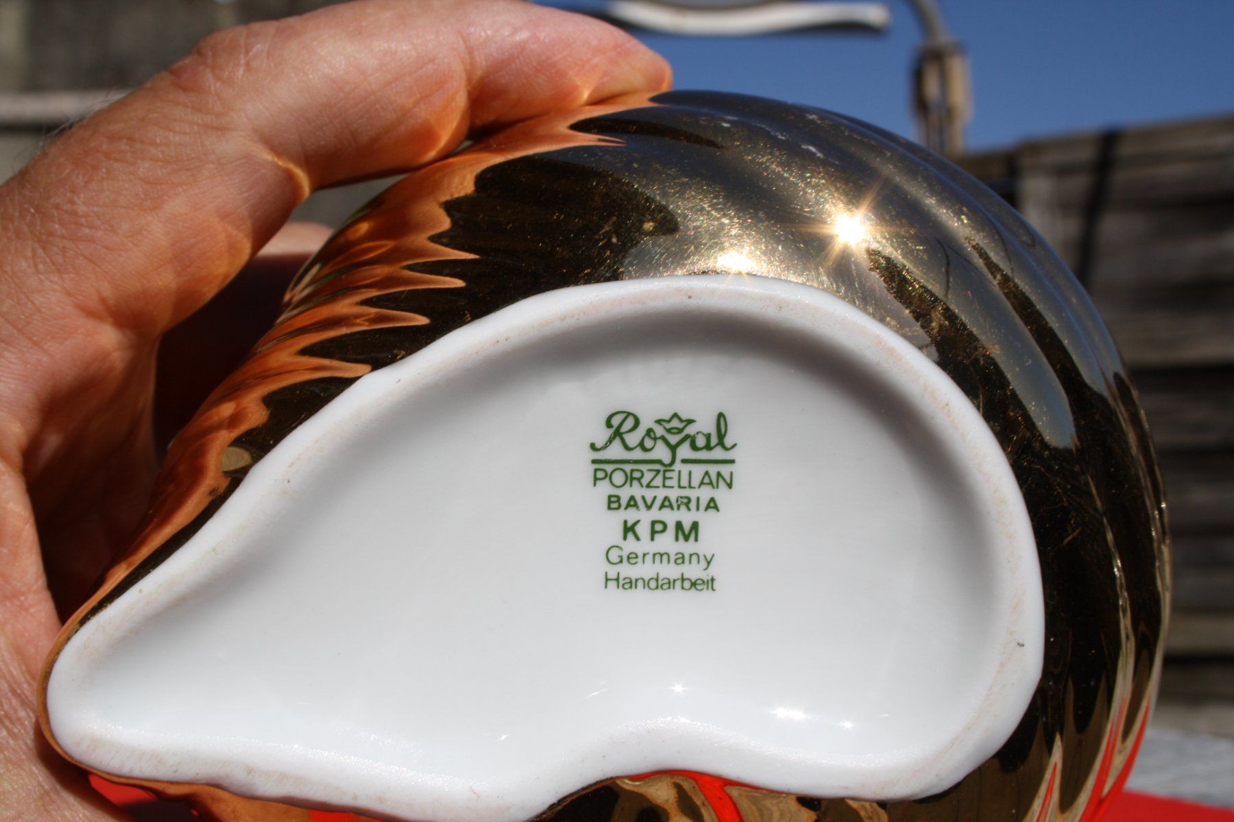 KPM Ciotole: KPM MUSCHEL MUSCHELSCHALE GOLD – Usato da Wauwil venduto da Pneuedy 4