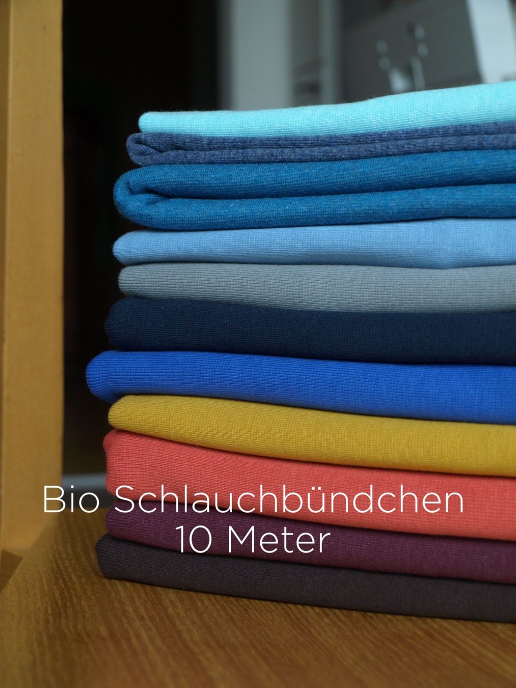 Tessuti: Bio Schlauchbündchen ca 10 Meter – Usato da Dornach venduto da Zimtundzucker