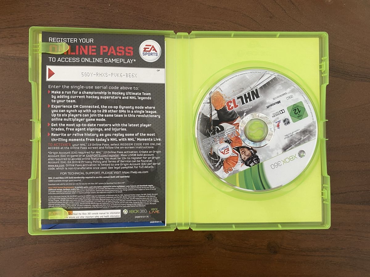 Microsoft Giochi: NHL 13 für Xbox 360 – Usato da Thunstetten venduto da Virus_33 1