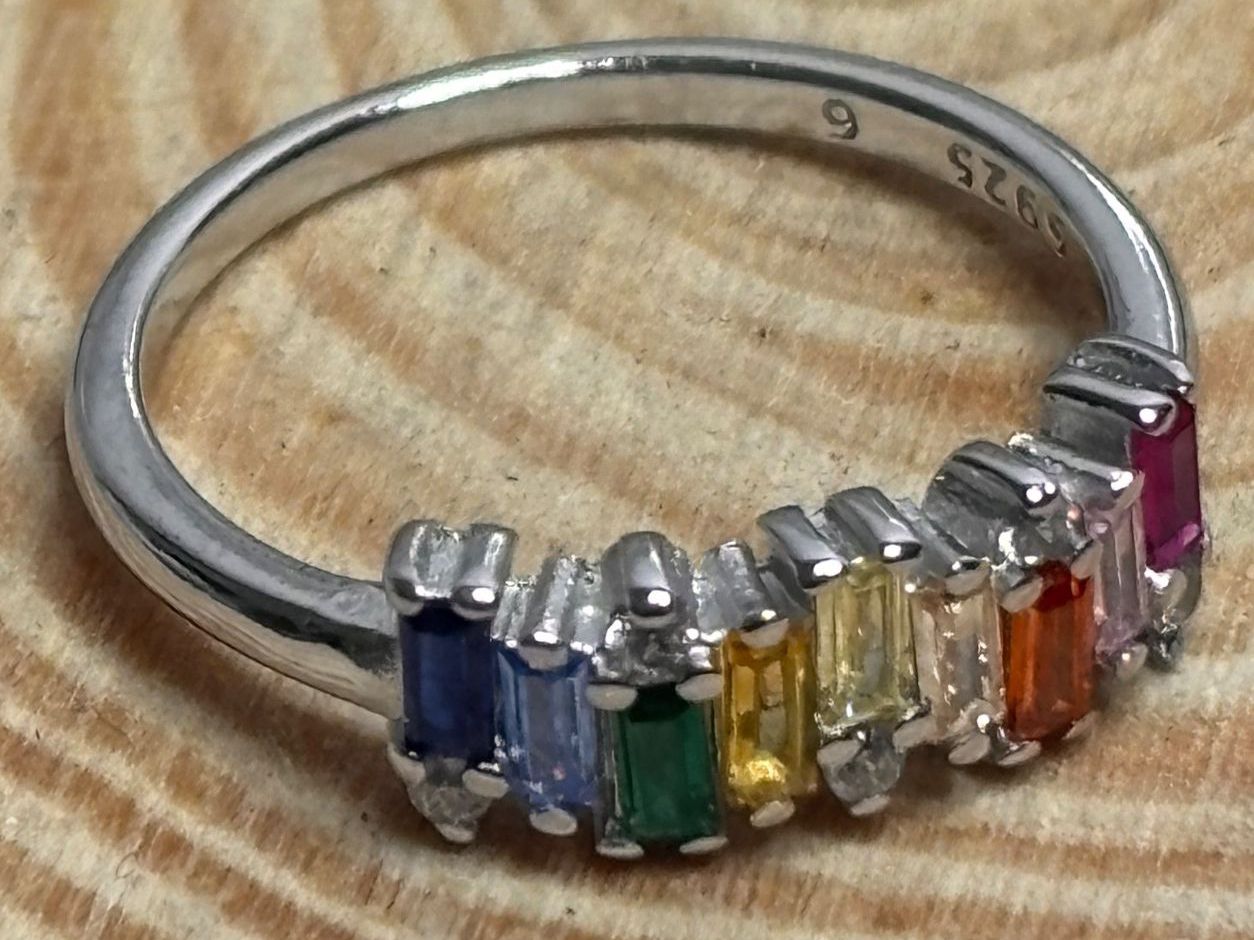 Anelli: Bague zircons multicolores – Nuovo (secondo la descrizione) da Lausanne venduto da mel2dreams 1