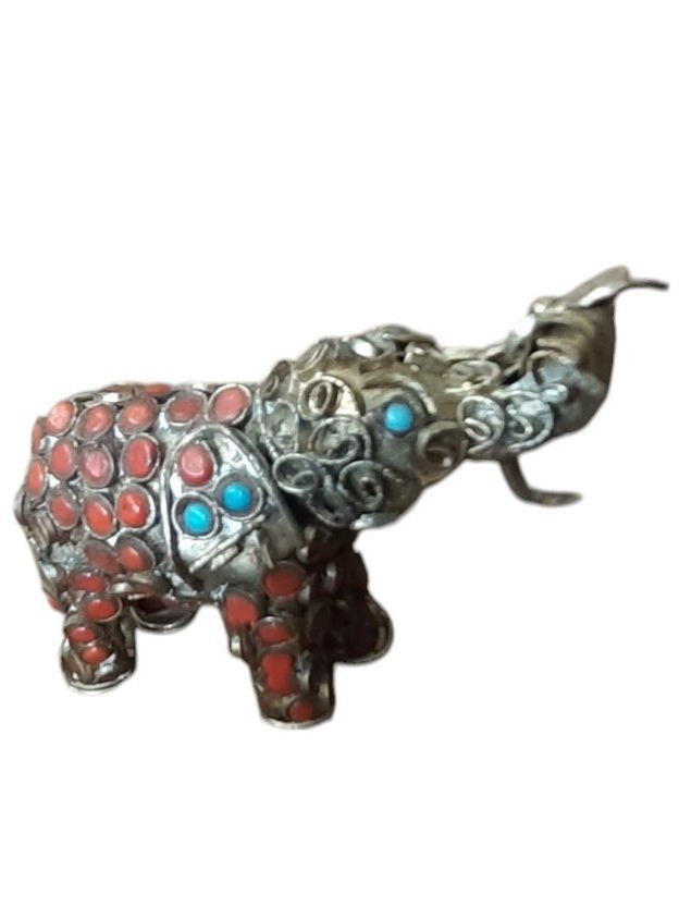 Alle Dekorationen: Antiker Elefant Tibet Granate Türkis – Gebraucht aus Mörschwil von antiksalon21 1