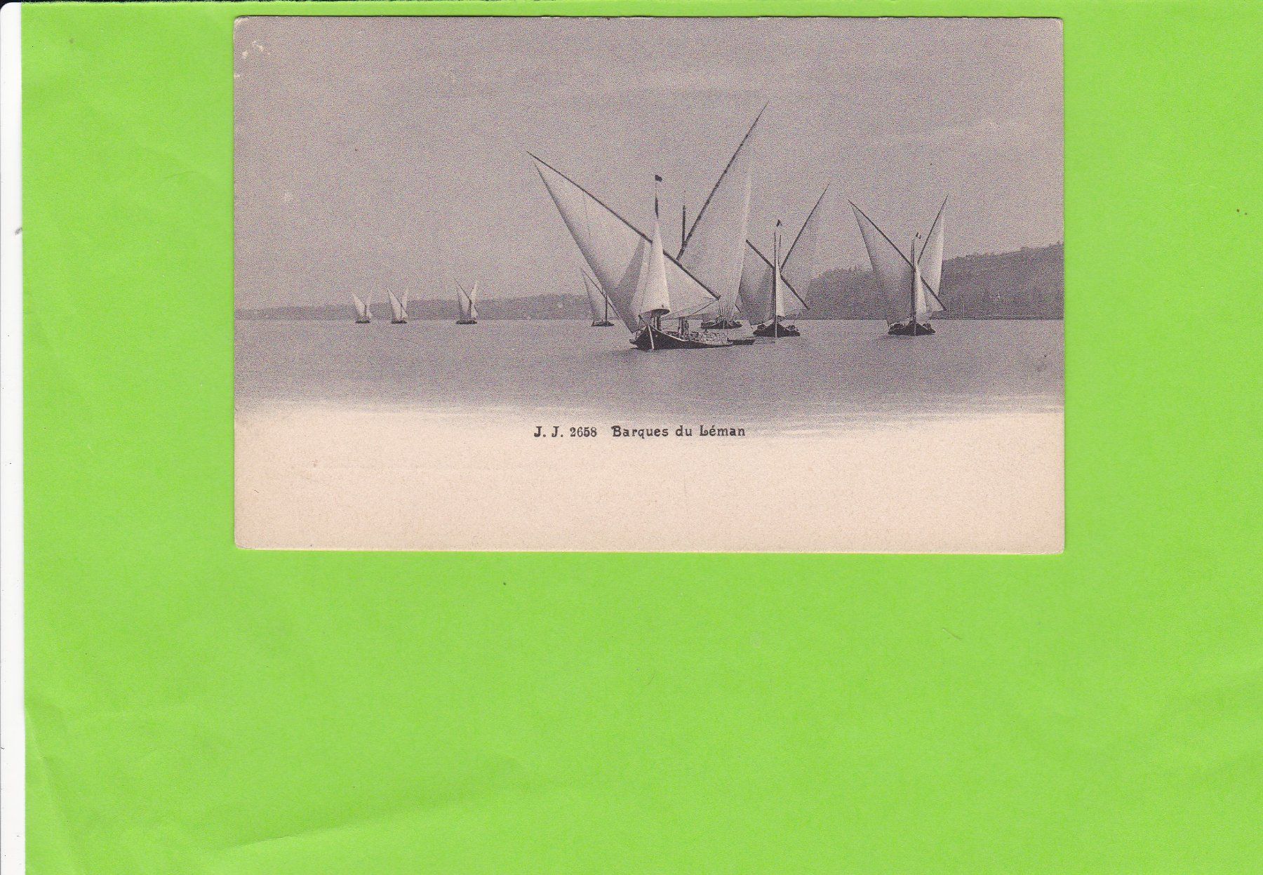 Cartoline postali: Barques du Léman – Usato da St. Peterzell venduto da neckertal